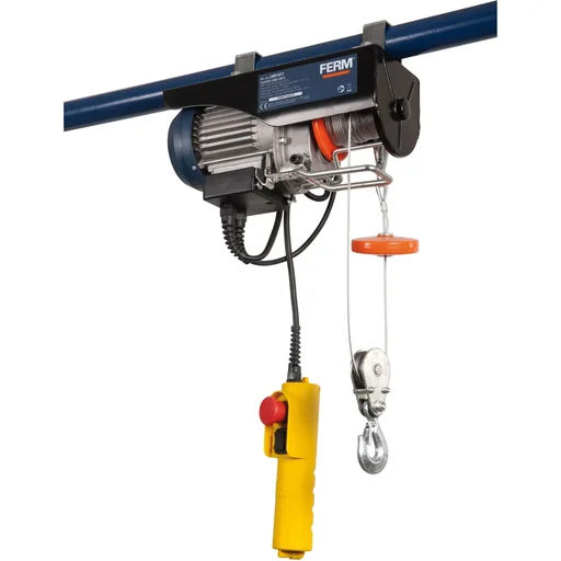 "LHM1011 Elektro-Seilhebezug 500W - max. 12m - max. 250 kg - Bedienungsschalter - Inkl. Zubehör image"