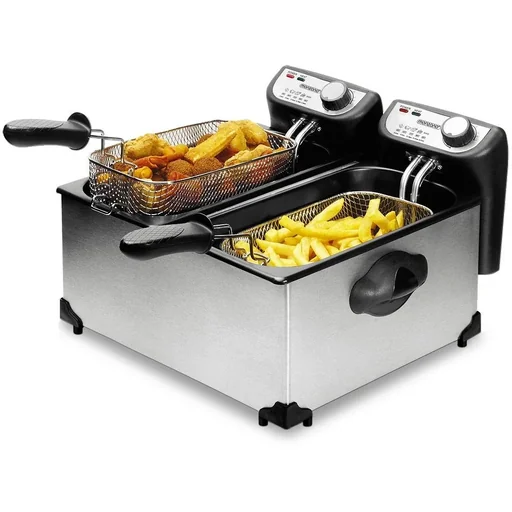 "Fritteuse Doppel-Friteuse - 2×3 Liter 43 cm image"