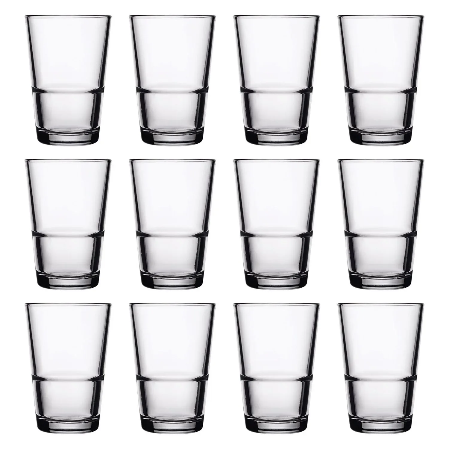 Trinkgläser, Wassergläser, Saftgläser 12er Set - Grande-S, 190ml