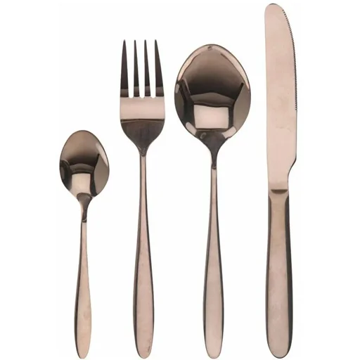 "NL Besteckset - 16 Teile - 4 Personen - Kupfer image"