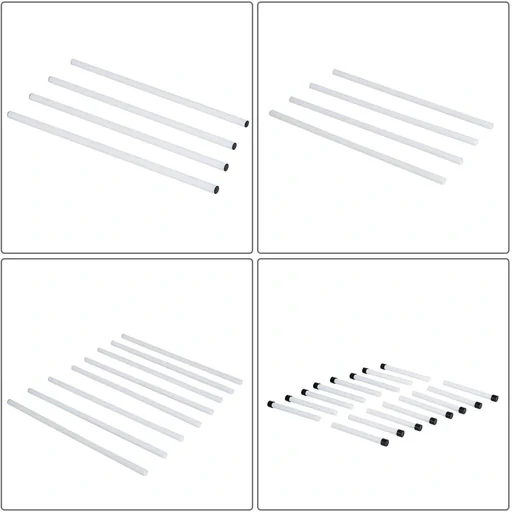 "Agility Hürdenset Slalom Stangen Hunde Training Set 4 x Hürden Weiß image"