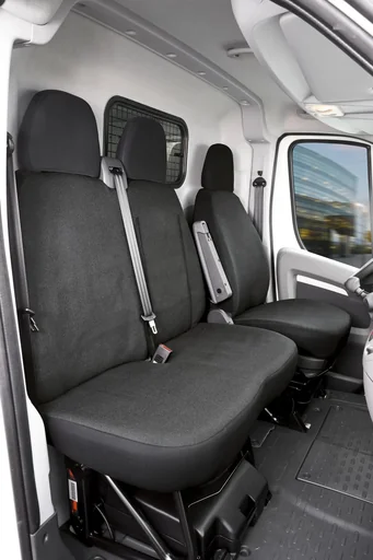 "Passform Sitzbezüge aus Stoff für CITROen Jumper, Fiat Ducato und Peugeot Boxer ab BJ 07/2006 bis 05/2014 image"