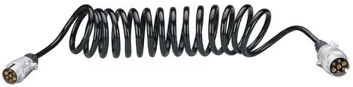 "Spiral-Verbindungskabel, 3,5 m mit Metallsteckern image"