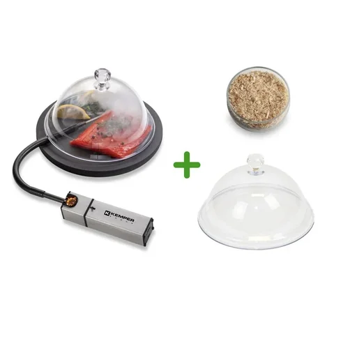 "Mini-Räucherofen SB-01 mit duftendem Eichenholz-Sägemehl und zusätzlicher Ofenhaube image"