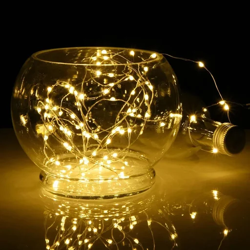 "Weihnachtsbeleuchtung - 100 LED - Warmweiß - 563cm image"