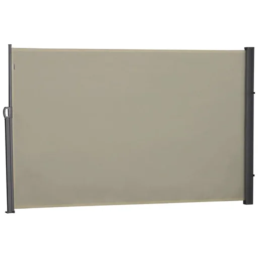 "Seitenmarkise, Sicht- und Sonnenschutz, Seitenrollo, Polyester, Beige, 3 x 2 m image"