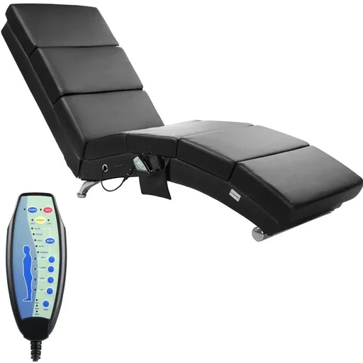 "Relaxliege London schwarz mit Massage- und Heizfunktion image"