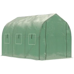 Foliengewächshaus begehbares Polytunnel 3 x 2 m Gewächshaus Treibhaus Frostschut