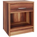 Nachttisch inkl. Schublade - Braun-schwarz - 50x40x35 cm