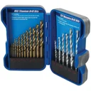 19-teiliges titanbeschichtetes HSS-Bohrer-Set und TCT-Beton-Bohrer-Set 1-9 mm