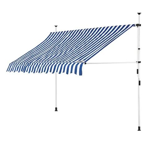 "Klemmmarkise blau/weiß 250cm image"