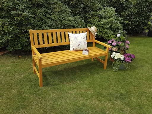 "Gartenbank Johanna 3-Sitzer, honigbraun image"