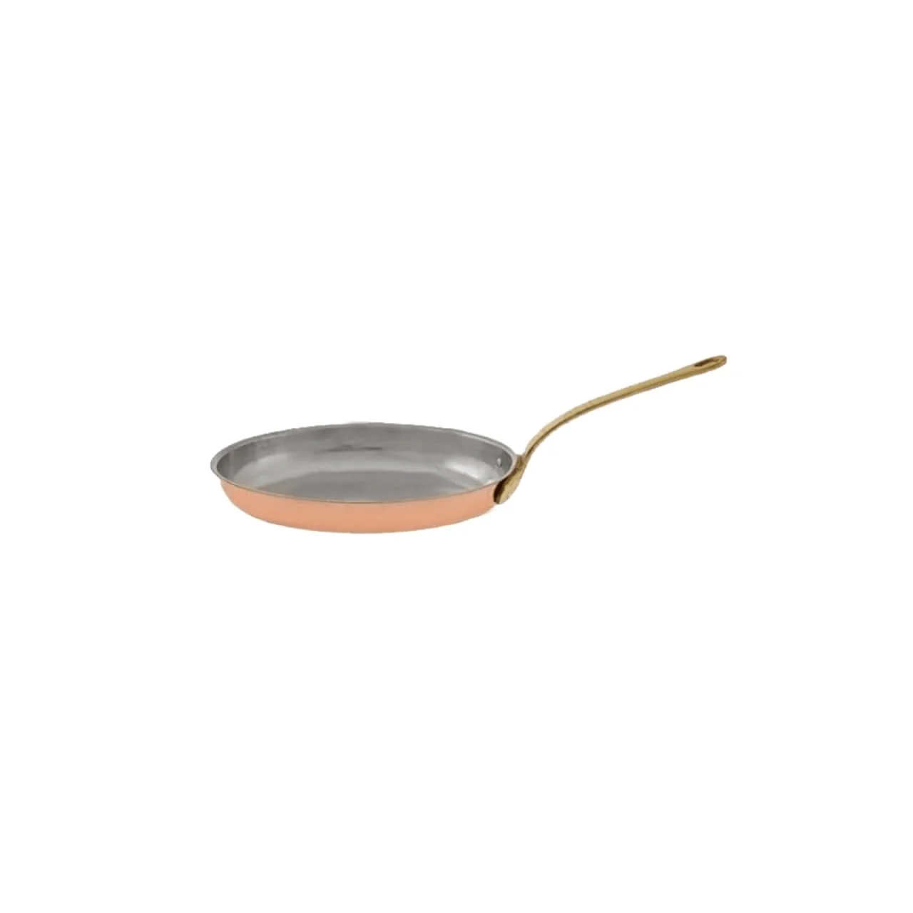 "Bratpfanne, Kupferpfanne - aus Kupfer und Messing, Kleine Ovale image"