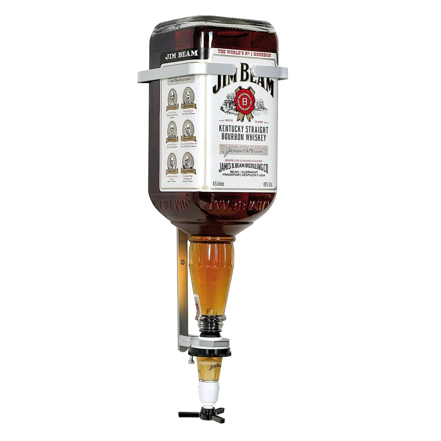 "JIM BEAM Flaschenhalter, Flaschen Wandhalterung, Wandhalter für die 4.5 Liter Flasche image"