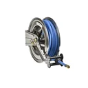 Schlauchaufroller OSM410 aus Edelstahl mit 20 m PVC-Druckluftschlauch