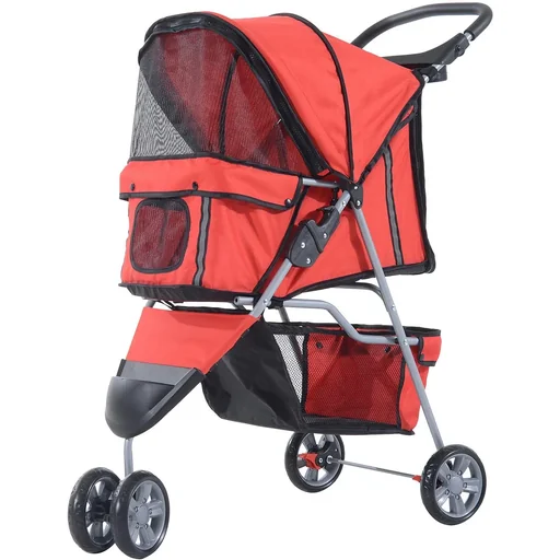 "Hundewagen Hunde Stroller Hundebuggy Rot image"