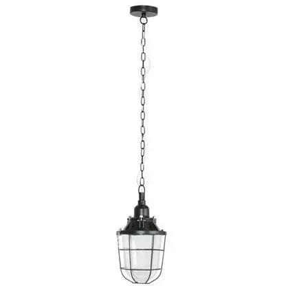 "Hängelampe Storm XL Schiffslampe industriell mat Holzschwarz 60W Ø 20 cm image"