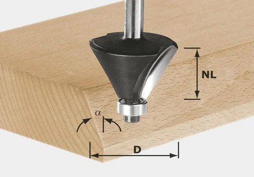 "Fasefräser HW D25,7 / 25,7 / 15 Grad KL image"