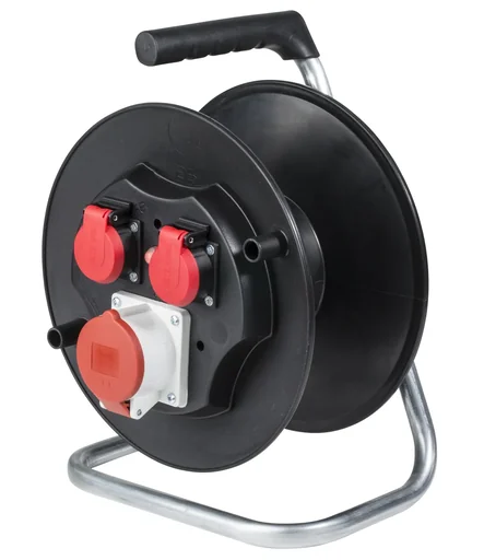 "Kunststoff Kabeltrommel 16A/ 400V/ 5-Pol ohne Kabel image"