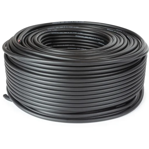 "Lautsprecherkabel 2x2.50mm², 100 Meter, schwarz, Spule, reiner OFC-Kupferdraht für 100 V PA-Anlagen, Heimkino, professionelle Beschallungsanlage, hochwertiges Audiosignal image"
