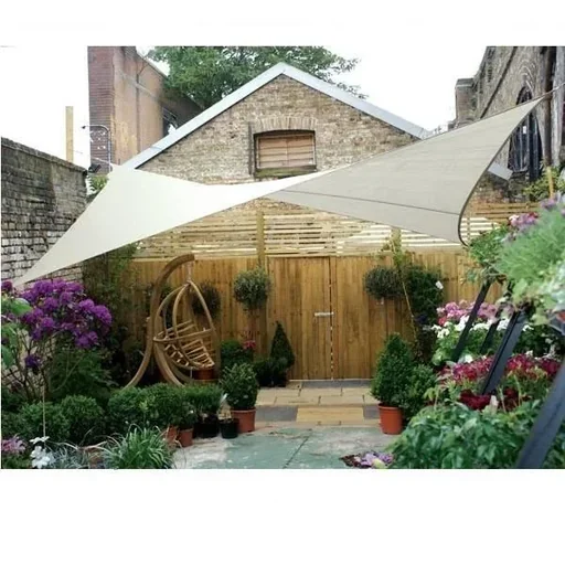 "Gartensegel Quadrat 3,6 x 3,6 m Farbe: Creme image"