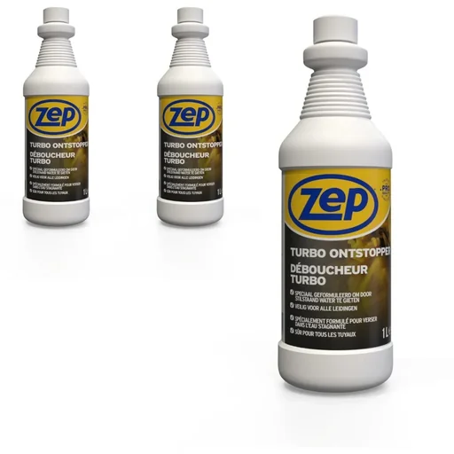 "Turbo-Entstopfungsmittel - 1 L x 3 Stück- Sparpack - 3 Stück image"