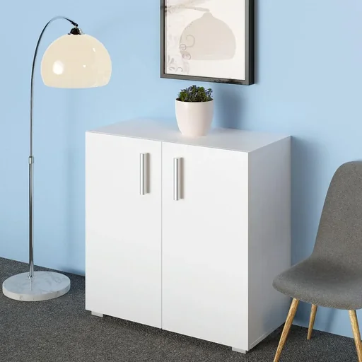 "Multifunktionsschrank weiß - 2 Fächer image"