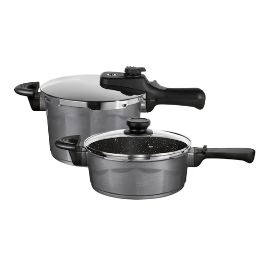 "Aluguss Schnellkochtopf-Set 6 tlg. 5 Liter + 3 Liter image"
