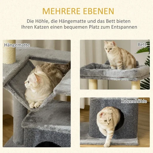 "Katzenbaum 100 cm Kratzbaum mit Hä image"