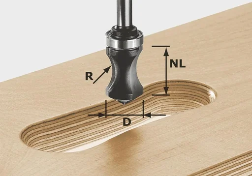 "Griffmuldenfräser HW R16 / NL32 KL image"