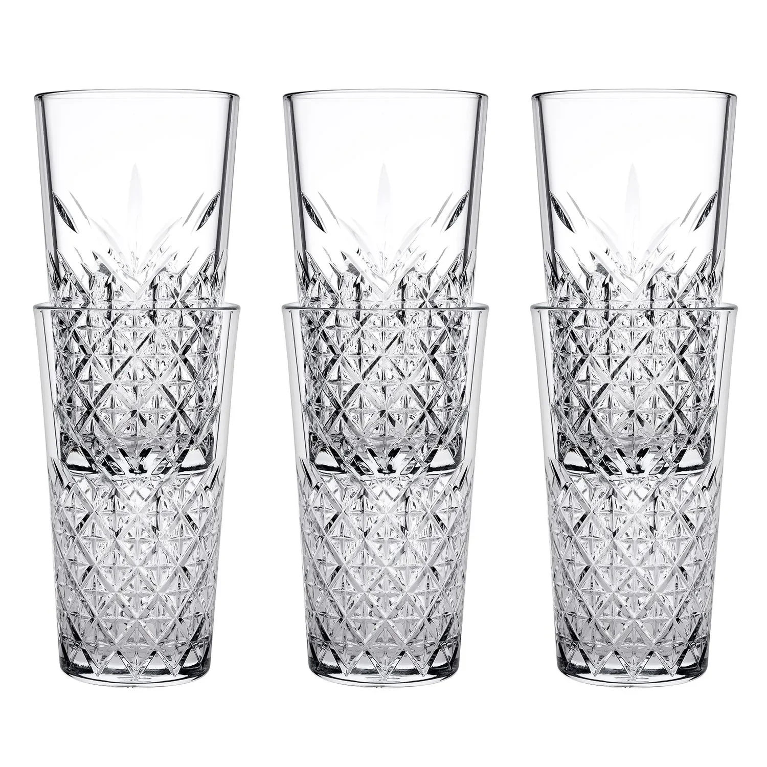 "Longdrinkgläser, Trinkgläser (6 Stück, 470ml) Timeless - Zeitlose Eleganz & Stapelbar - Für Cocktails & mehr image"