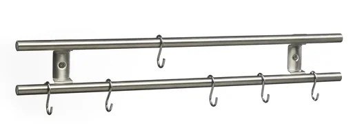 "2in1 Magnetische Küchenreling mit 6 Haken image"