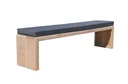 Gartenbank Douglas Holz 160 cm inkl. Wasser- und schmutzabweisendem Kissen Anthrazit