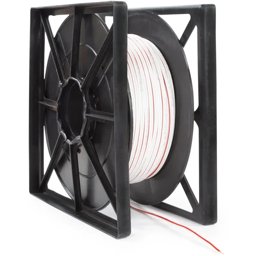 "Lautsprecherkabel 2x1.50mm², 100 Meter, weiß, auf Rolle, reiner OFC-Kupferleiter, Audio-Verkabelung für Zuhause, Laden oder Studio, flexibles Lautsprecherkabel, saubere Verlegung, stabile Klangübertragung image"