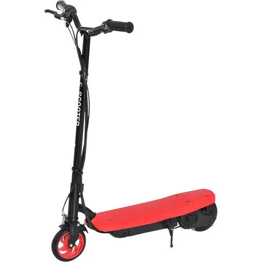 "E-Scooter Tretroller Kinderroller Kinder Roller Metall Rot image"