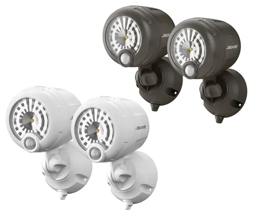 "LED Scheinwerfer mit Bewegungsmelder MB360XT IP66 2er Pack weiß 200 Lumen image"