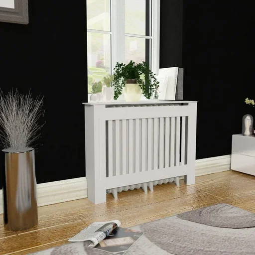 "Heizkörperverkleidung 112 cm MDF weiß image"