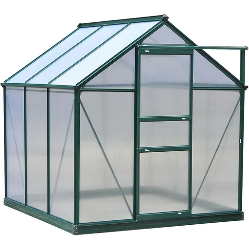 "Gewächshaus mit Dachluke - Gehäuse aus Polycarbonat - 190 x 132 x 201 cm image"