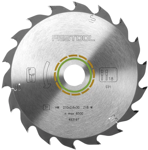 "Standard-Sägeblatt HW 210 x 2,6 x 30 W18 image"