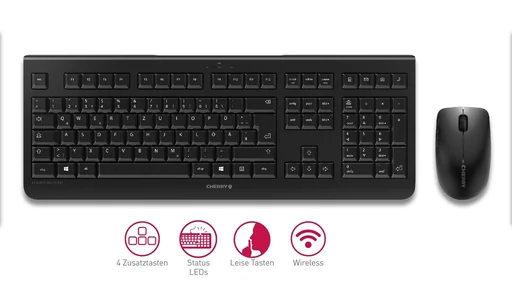 "Kabelloses Tastatur-Maus-Set DW 3000 schwarz image"