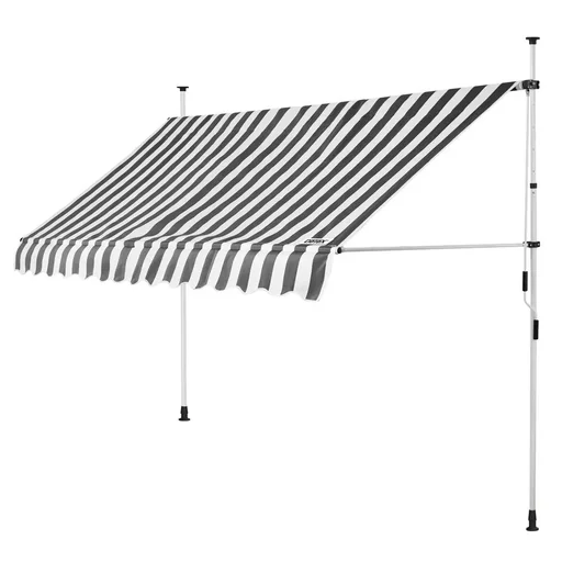 "Klemmmarkise Weiß/Grau 350cm image"