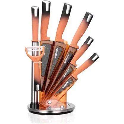"Küchenmesserset -mit Standard- 8-teilig -Orange image"