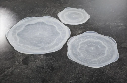 "Silikon Abdeckhauben Set, 3-teilig, froster- u. mikrowellengeeignet image"