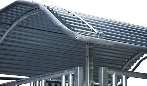"Dachkanten-Schutzbügel, umlaufend, für Profi-Viereckraufen 2,00 x 2,05 m image"