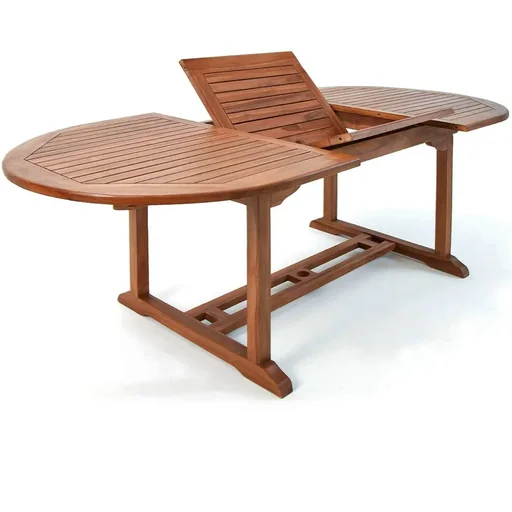 "Gartentisch Vanamo Eukalyptusholz ausziehbar 150-200 x 100 x 74cm image"