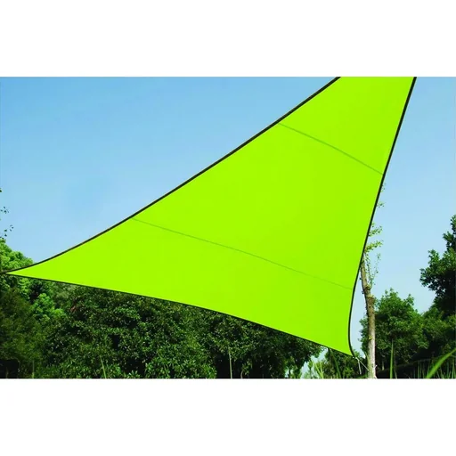 "sonnensegel - dreieckig - 3.6 x 3.6 m x 3.6 m - lime grün image"