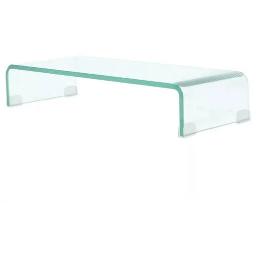 "TV-Schrank/Monitorständer transparent 60x25x11 cm Glas image"