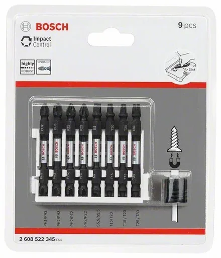 "Schrauberbit-Set, Impact Control, 9-teilig image"