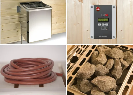 "Saunaofenset 4 - 4,5 KW BioS mit Ofenanschlußkabel image"