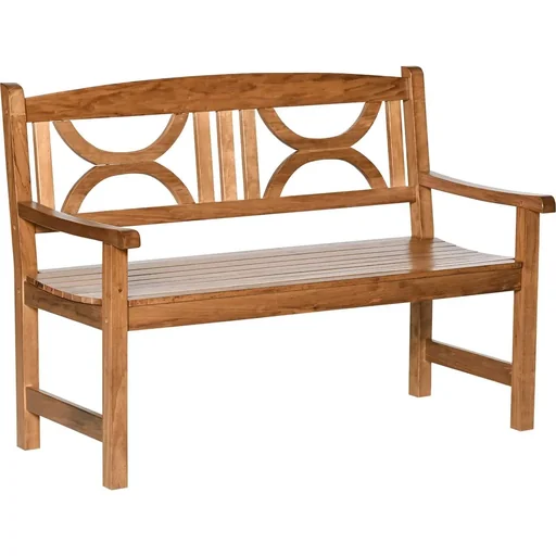 "2-Sitzer Gartenbank Massivholz 123 x 61 x 89,5 cm image"